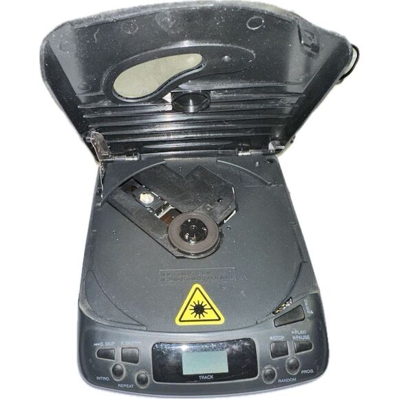 Craig JC6111C Portable CD Player Super‎ Bass System 1996 Vintage  - Black - Picture 2 of 4